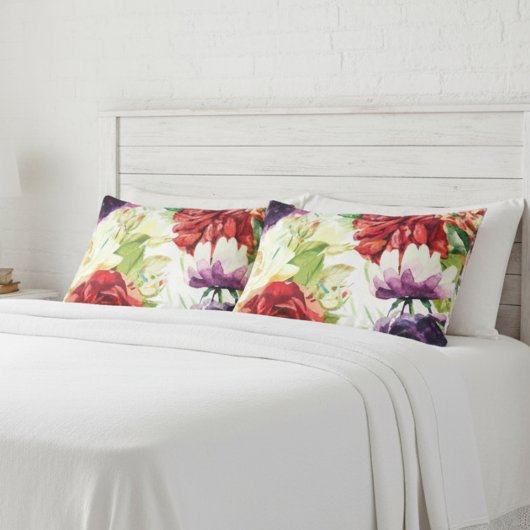 Vintager Stil Große Blume Kissenbezug