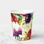 Vintager Stil Große Blume Pappbecher (Rechts)