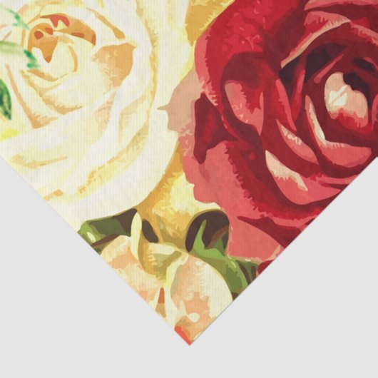 Vintager Stil Große Blume Seidenpapier (Detail)