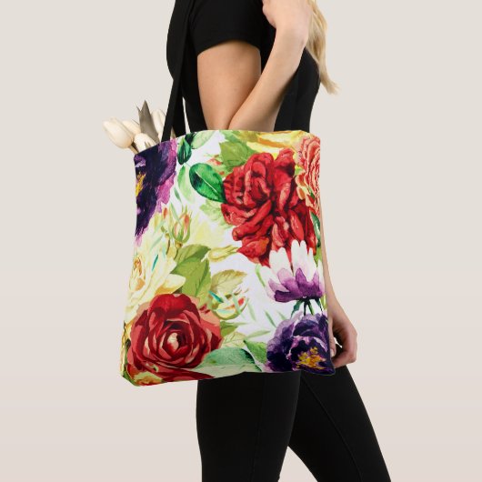 Vintager Stil Große Blume Tasche (Von Nahem)