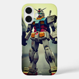 Vintager Stil Gundam Roboter Handy Gehäuse iPhone 16 Hülle