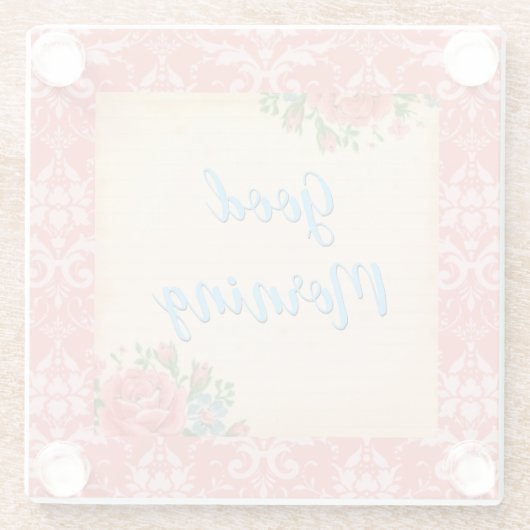 Vintager Stil Gute Morgengläser Untersetzer (Rückseite)