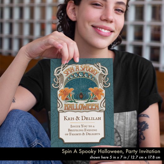 Vintager Stil Halloween Einladung dunkle Weisheit