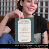 Vintager Stil Halloween Einladung dunkle Weisheit