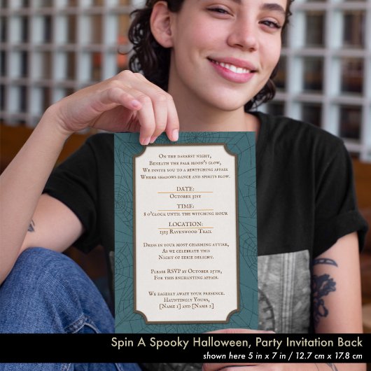 Vintager Stil Halloween Einladung dunkle Weisheit