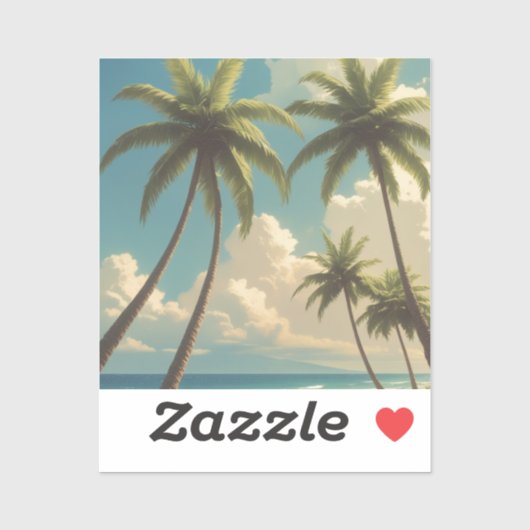 Vintager Stil Hawaii Reise Aloha Von Hawaii Aufkleber (Blatt)