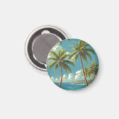 Vintager Stil Hawaii Reise Aloha Von Hawaii Magnet (Vorderseite/Rückseite)