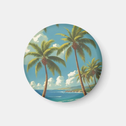 Vintager Stil Hawaii Reise Aloha Von Hawaii Magnet (Vorne)