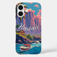 Vintager Stil Hawaiian Travel Honolulu Mittelpazif