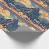 Vintager Stil Hawaiian Travel Honolulu Mittelpazif Geschenkpapier (Ecke)