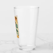 Vintager Stil Hawaiian Travel Honolulu Mittelpazif Glas (Links)