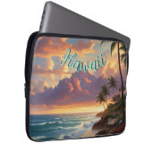 Vintager Stil Hawaiian Travel Honolulu Mittelpazif Laptopschutzhülle (Vorne Rechts)