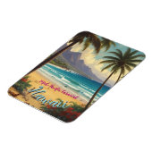 Vintager Stil Hawaiian Travel Honolulu Mittelpazif Magnet (Linke Seite)
