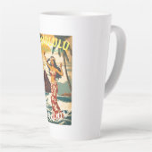 Vintager Stil Hawaiian Travel Honolulu Mittelpazif Milchtasse (Rechte Ecke)