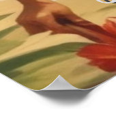 Vintager Stil Hawaiian Travel Honolulu Mittelpazif Poster (Ecke)