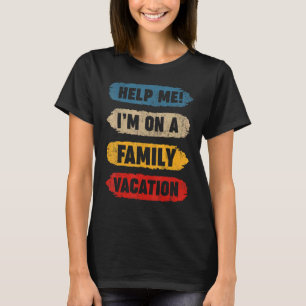 Vintager Stil hilft mir, in einem Familienurlaub z T-Shirt