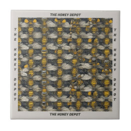 Vintager Stil HoneyBee Muster Name Keramik Tile Fliese