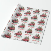 Vintager Stil Jingle Geschenkpapier (Ungerollt)