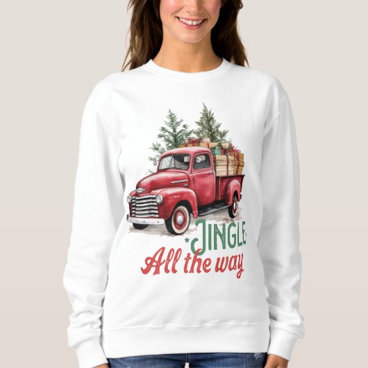 Vintager Stil Jingle Sweatshirt (Vorderseite)