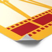 Vintager Stil Kino, Retro-Filme Poster (Ecke)