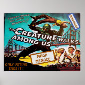 Vintager Stil, MAGA-Bedrohung, Poster (Vorne)