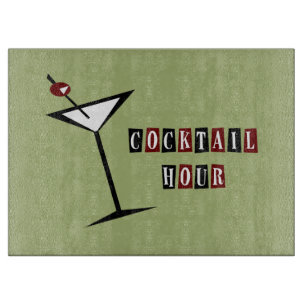 {Vintager Stil} Martini Schneidebrett