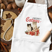 Vintager Stil Meowy Catmas Weihnachten Schürze