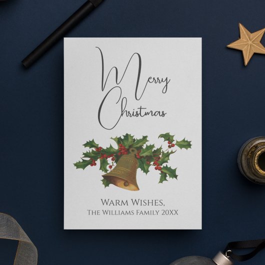 Vintager Stil Mistletoe Bell Frohe Weihnachten