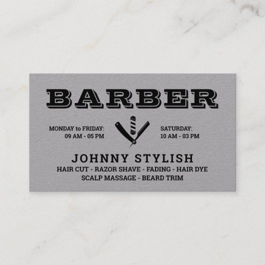 Vintager Stil mit Logo-Visitenkarte Visitenkarte (Vorderseite)