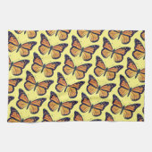 Vintager Stil Monarch Butterfly Gelbe Küche Geschirrtuch (Horizontal)