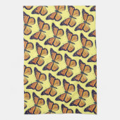 Vintager Stil Monarch Butterfly Gelbe Küche Geschirrtuch (Vertikal)