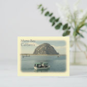 Vintager Stil Morro Bay Postcard! Postkarte (Stehend Vorderseite)