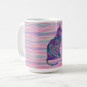 Vintager Stil Muster Cat Tasse Kaffee Cup (Vorderseite Links)