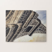Vintager Stil Nah-up Eiffelturm Paris Reisen Puzzle (Horizontal)