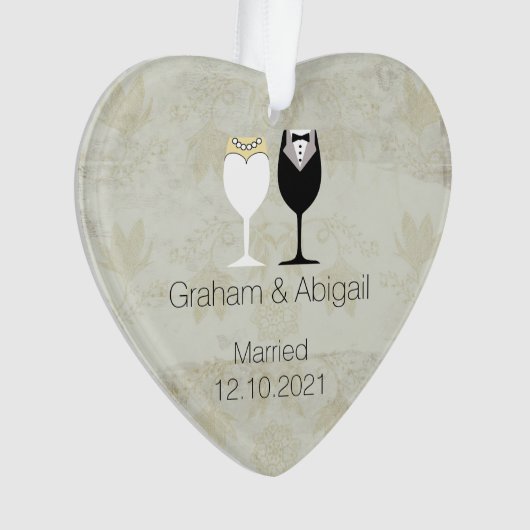 Vintager Stil Neugeborene Ornament (Vorderseite)