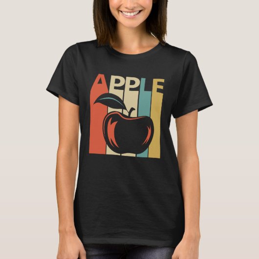 Vintager Stil Niedlich Apple Fruit T-Shirt (Vorderseite)