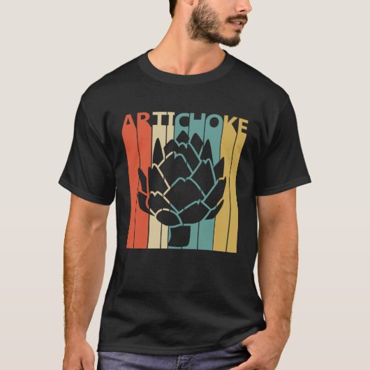 Vintager Stil Niedlich Artichov Gemüses T-Shirt (Vorderseite)