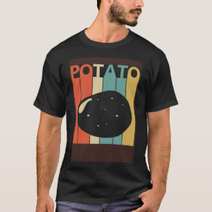 Vintager Stil Niedliches Kartoffelpflanze T-Shirt