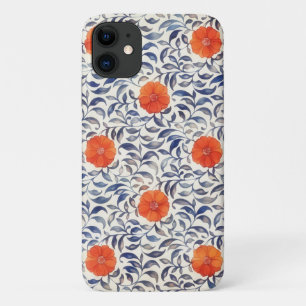Vintager Stil Orange Blume Blumenmuster Handy Fall Case-Mate iPhone Hülle