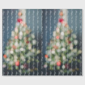 Vintager Stil pastellblau Weihnachten Geschenkpapier (Flach)