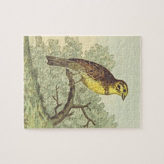 Vintager Stil, Perched Bird Puzzle (Horizontal)