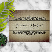 Vintager Stil Personalisierte Hochzeit Jahrestag Puzzle