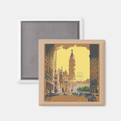 Vintager Stil Philadelphia Rathaus Magnet (Vorderseite/Rückseite)