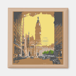 Vintager Stil Philadelphia Rathaus Magnet