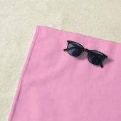 Vintager Stil Pink Sun Burst Custom Monogram Strandtuch (Beispiel)