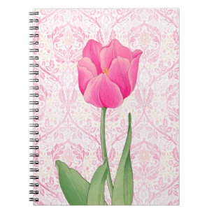 Vintager Stil Pink Tulip Journal Notizblock