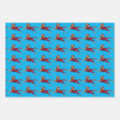 Vintager Stil Reiter Art Wrapping Craft Papier (Vorderseite 3)