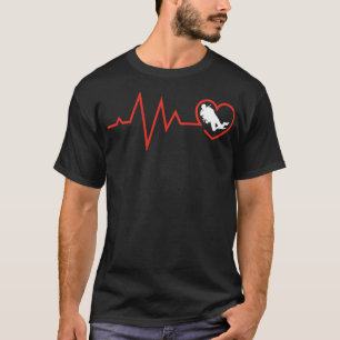 Vintager Stil Retro gestört Heartbeat Div T-Shirt