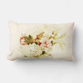 Vintager Stil Rosa Blumenkissen Lendenkissen