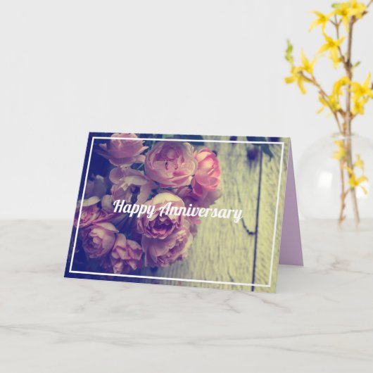 Vintager Stil Rosenstäbe Karte (Gelbe Blume)